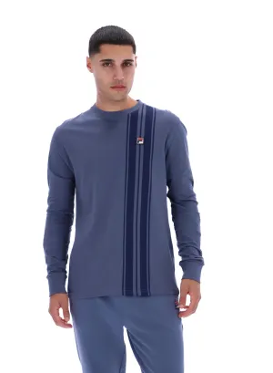 Deem Long Sleeve Striped Top Comfortable Stretch Wear