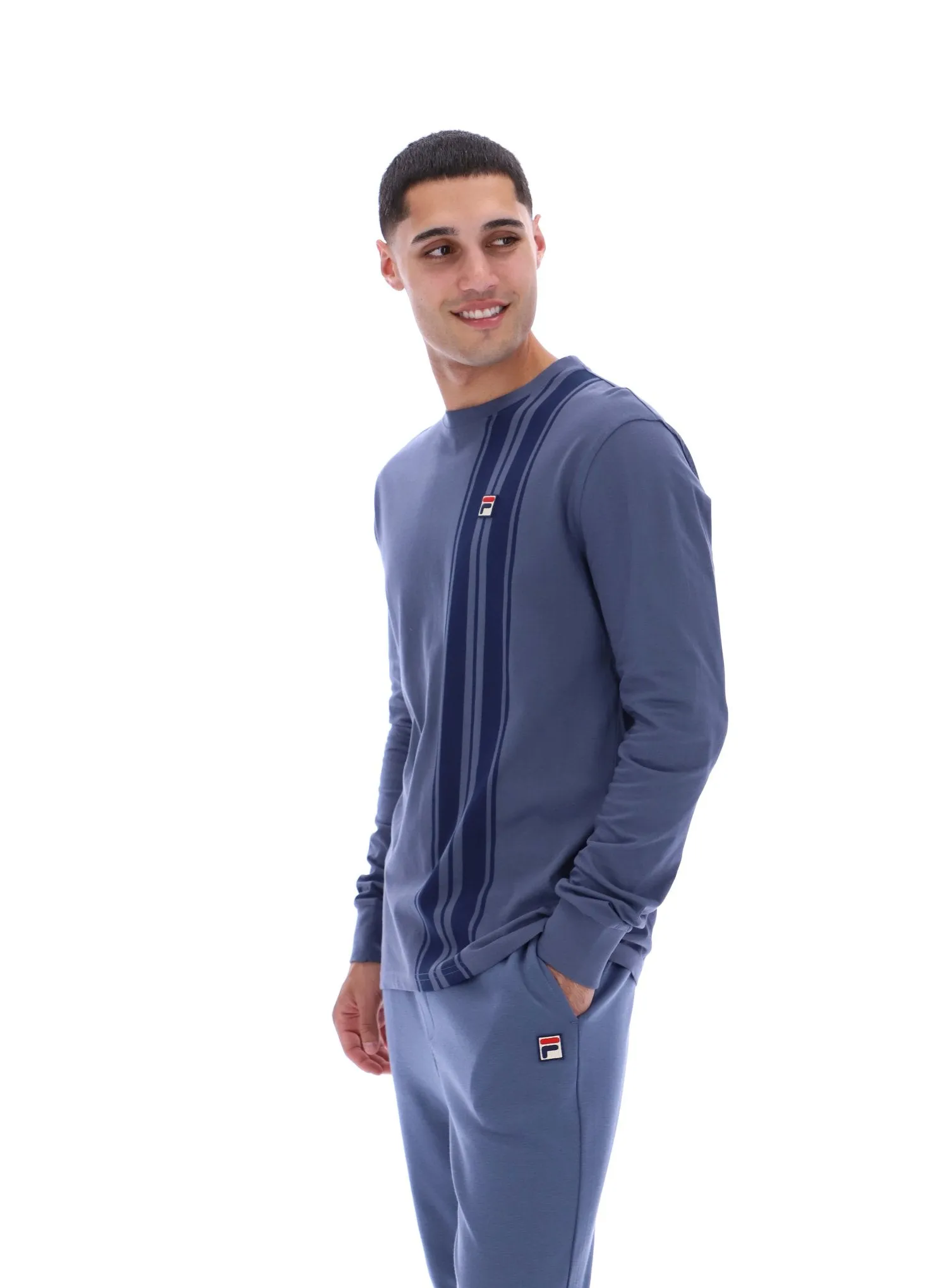 easygoing look Deem Long Sleeve Striped Top