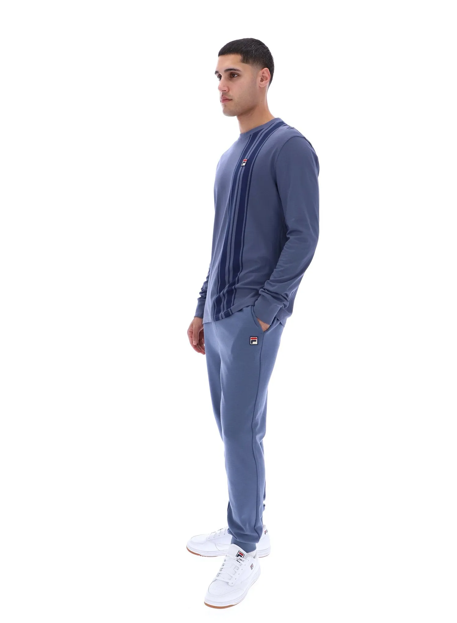 Deem Long Sleeve Striped Top Roomy Comfort Breathable Performance Fit