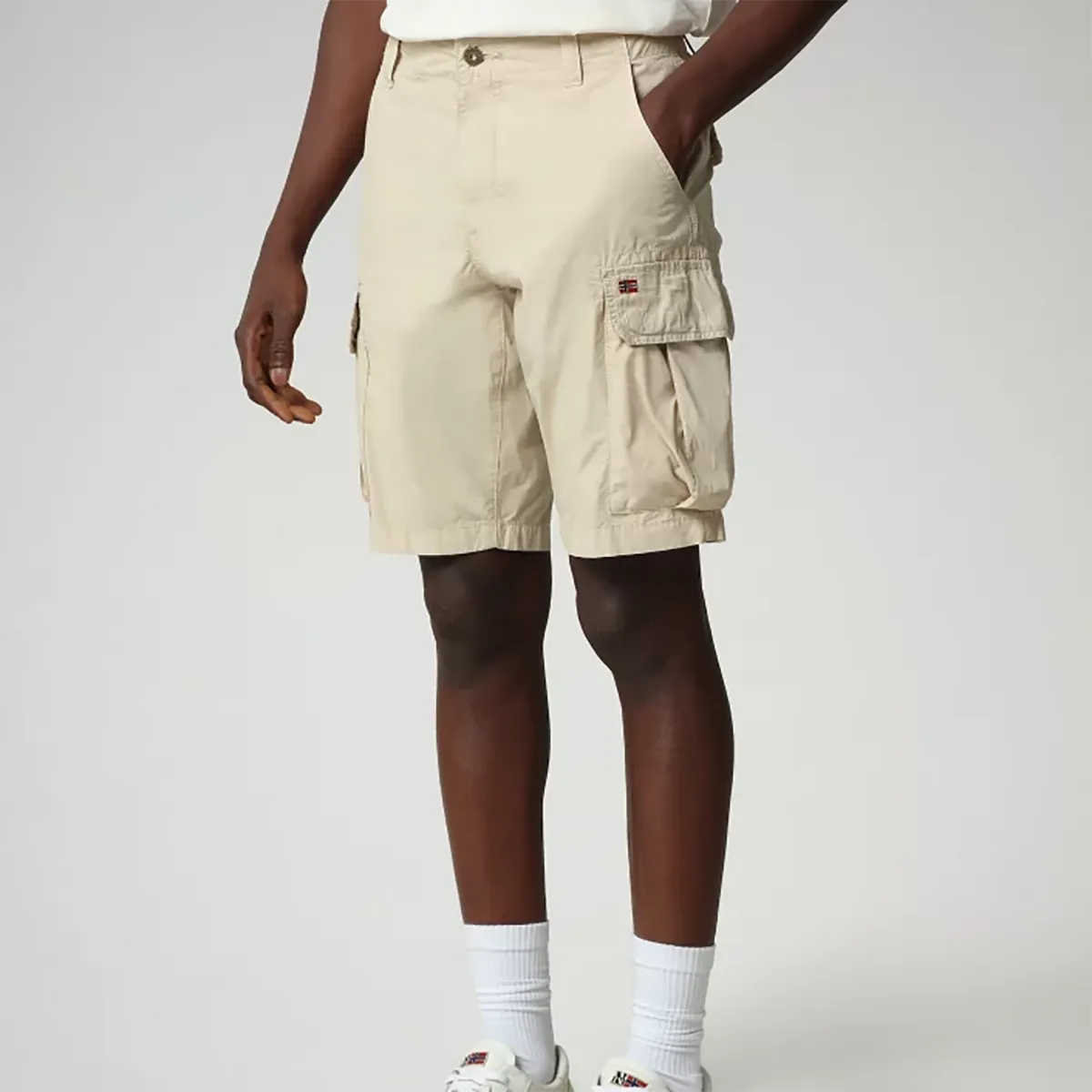 HypoallergenicLining Napapijri - Noto 4 Cargo Shorts in Natural Beige
