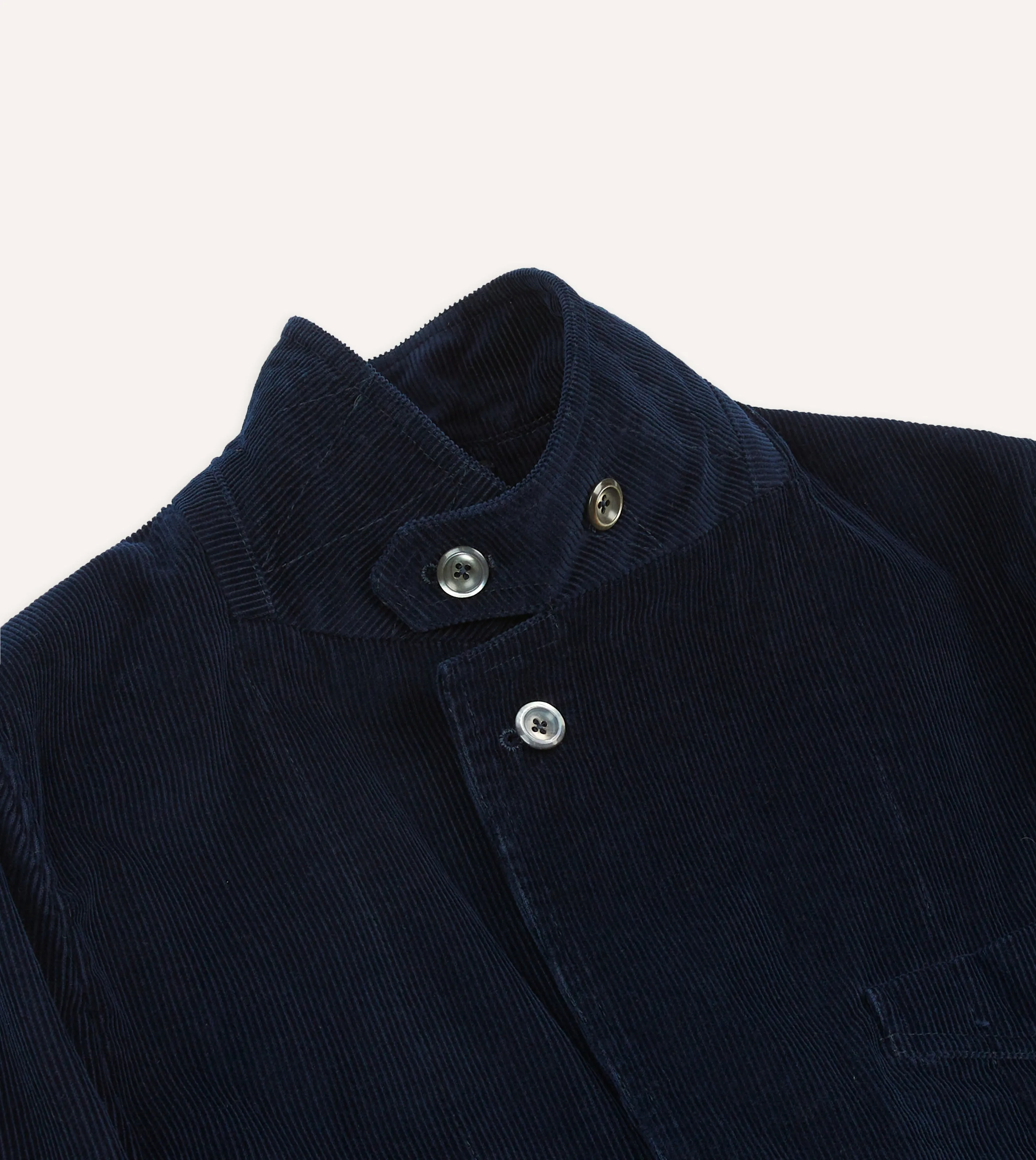 Navy Cotton Corduroy Field Games Blazer Versatile Styling Subtle Design Detail