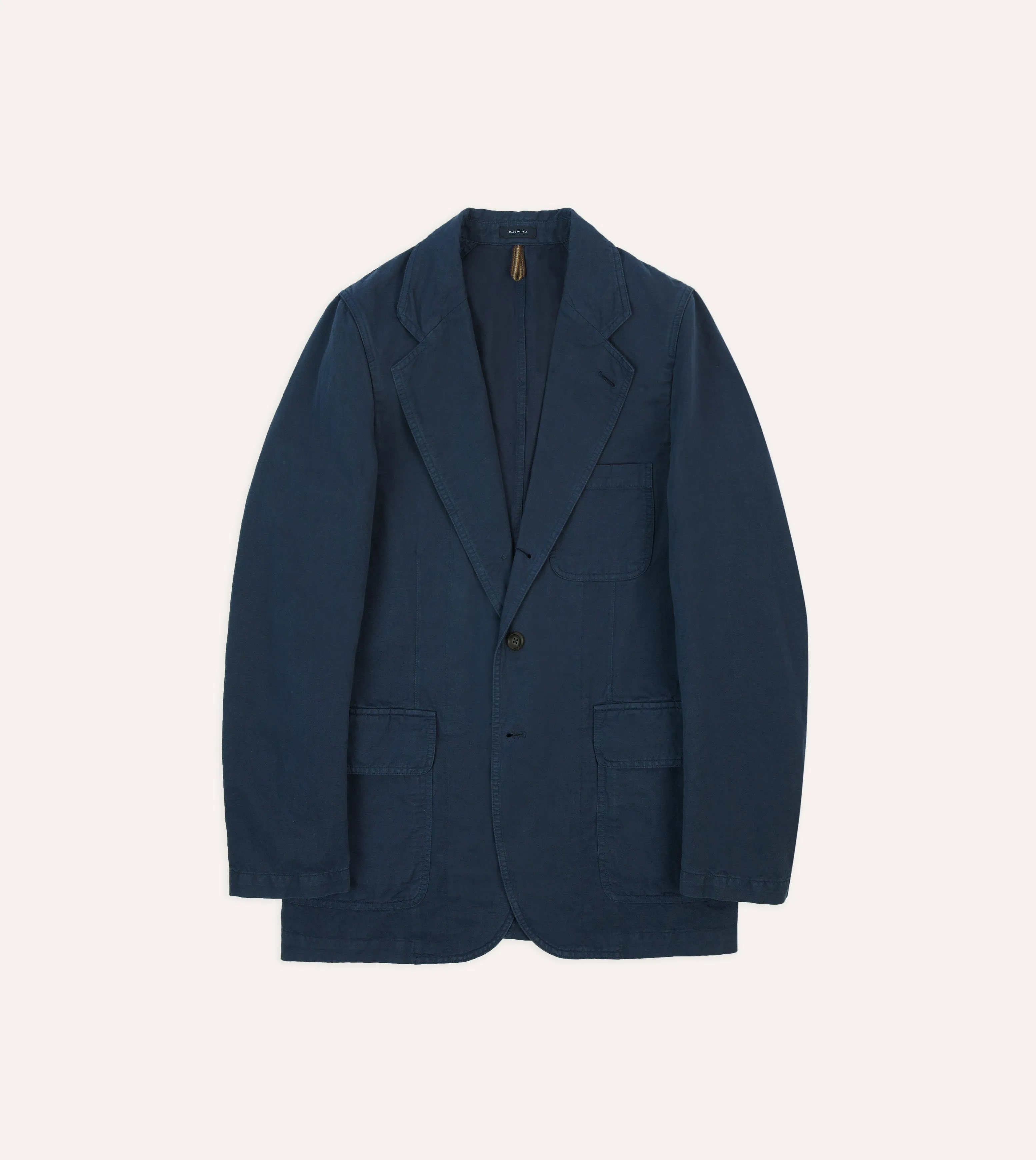 Minimalist Style Everyday apparel Navy Cotton Linen Games Blazer Mk. I