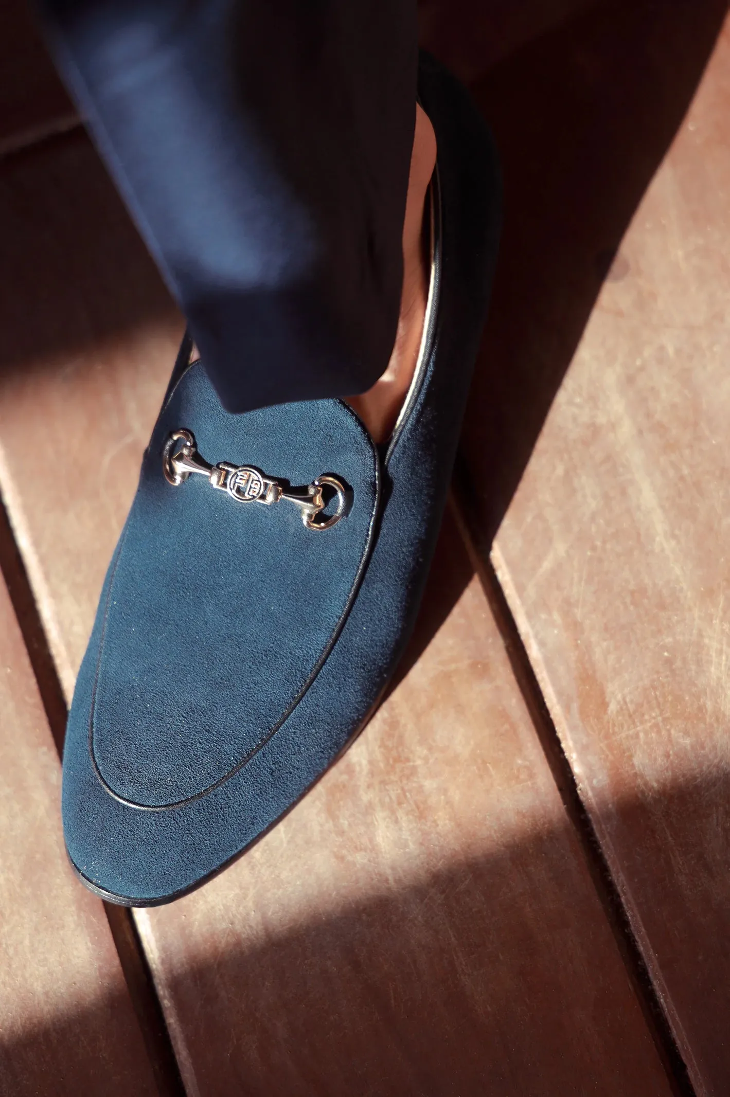 Navy Formal Moccassins Shoes Wine Tasting