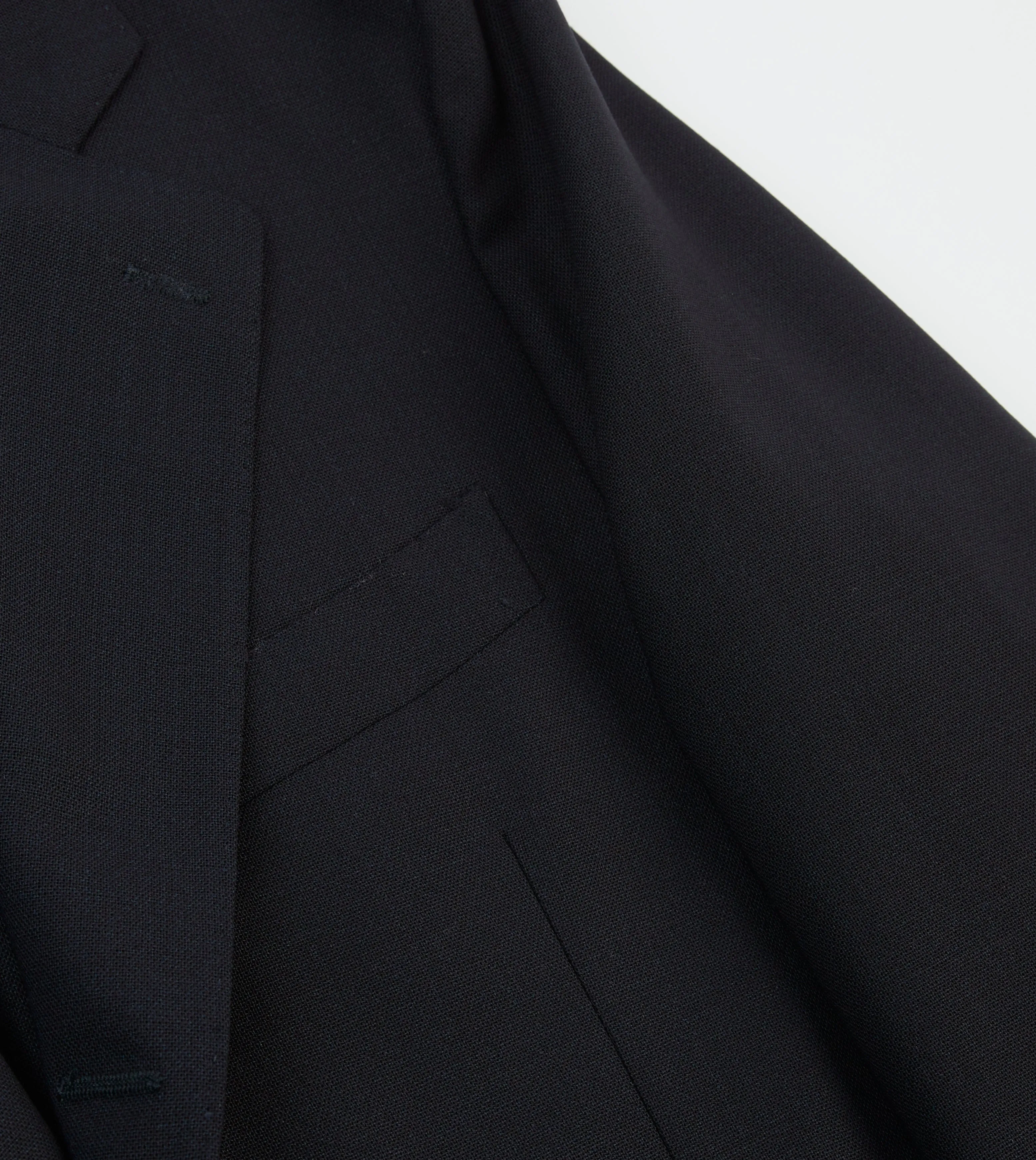 QuickRelease Buckles Travel Functional Wear Navy Tropical Wool Tailored Jacket