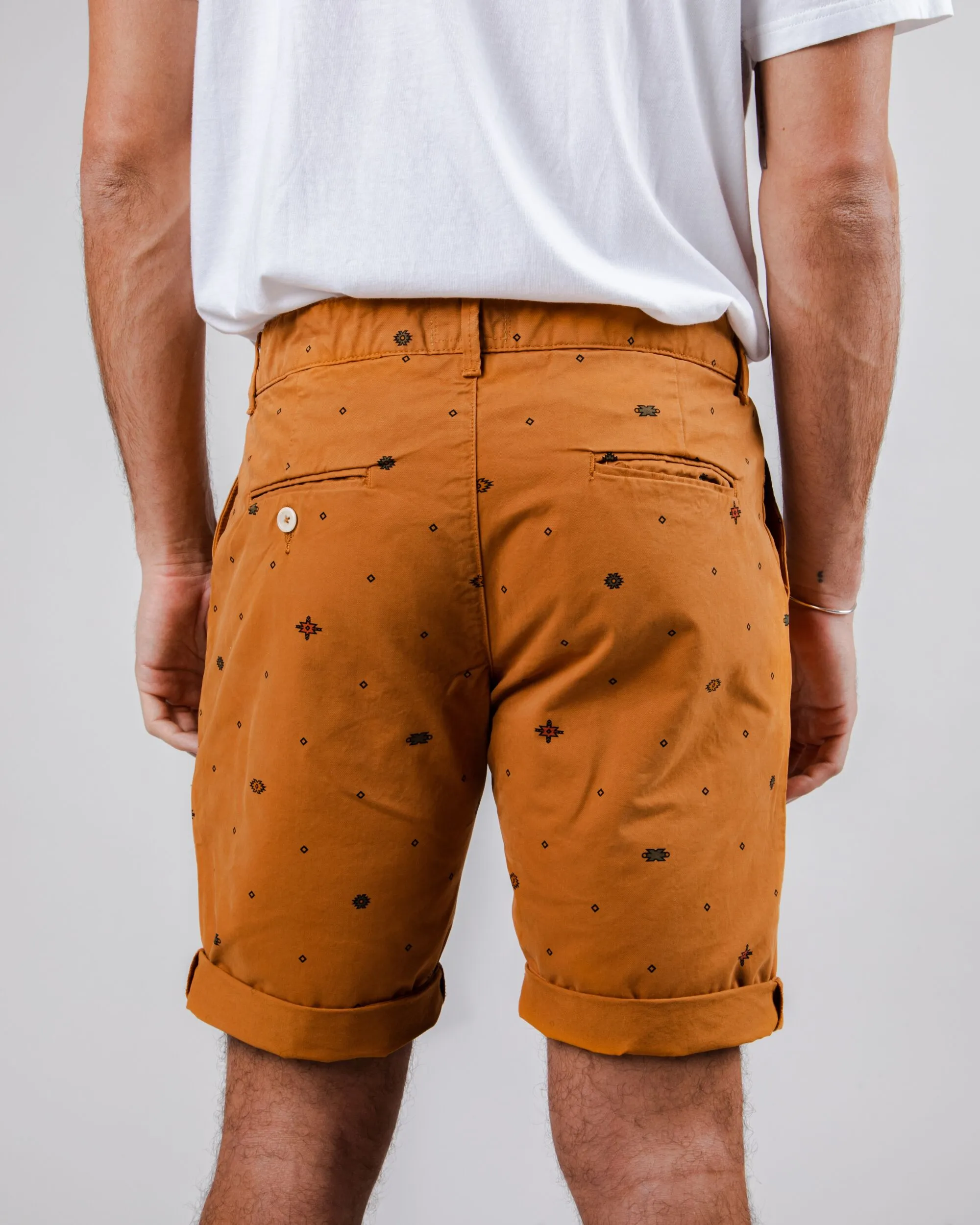 Stretch Fit Ndebele Inka Gold Shorts