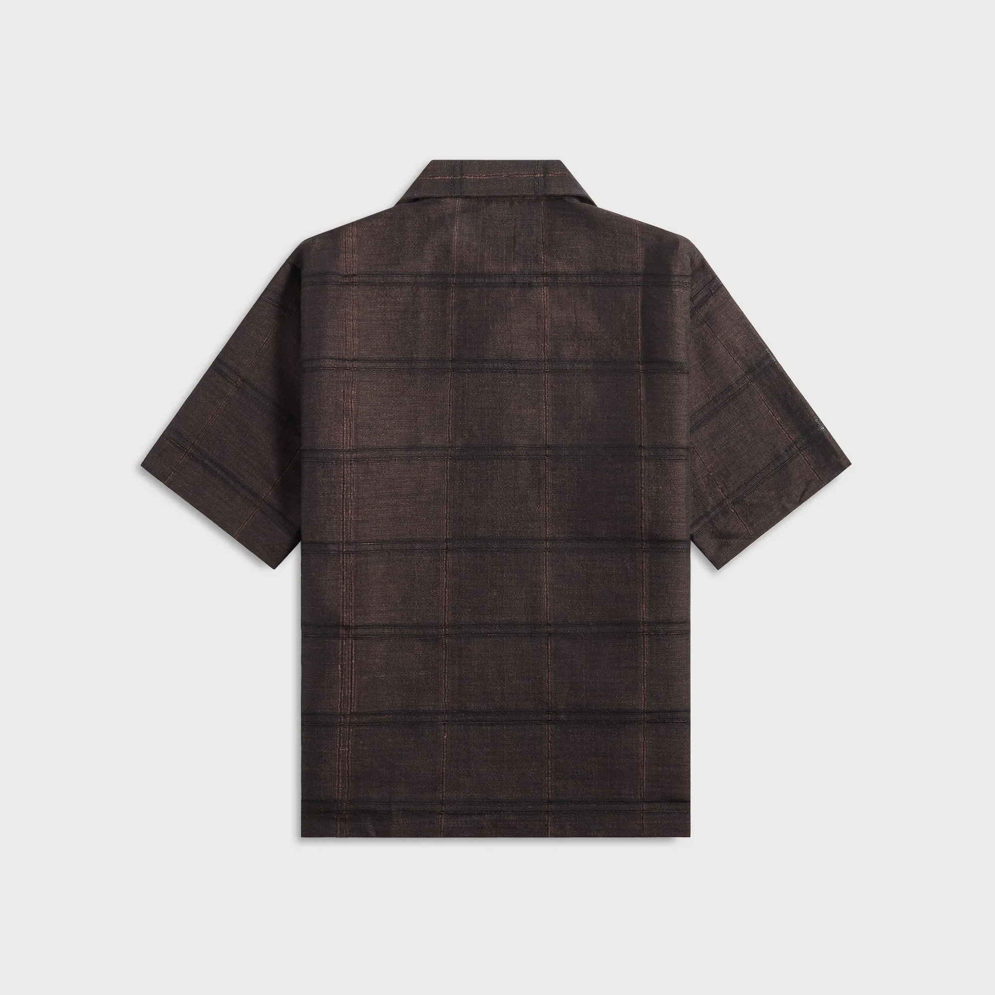 Needles Cabana Plaid Jacquard Shirt - Brown Ventilated Panels