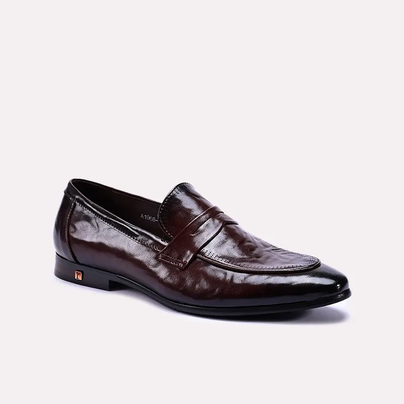 Sleek Profile Clean Shape Formal Shoes Brown 0111336
