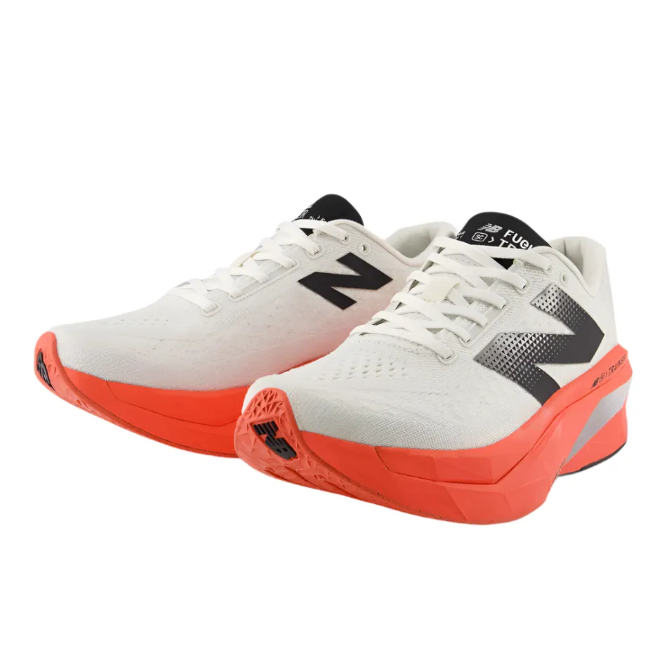 New Balance Men's Fuelcell Supercomp Trainer v3 Running Shoes in Urgent Red/Sea Salt/Black AW25 energy - return shoes