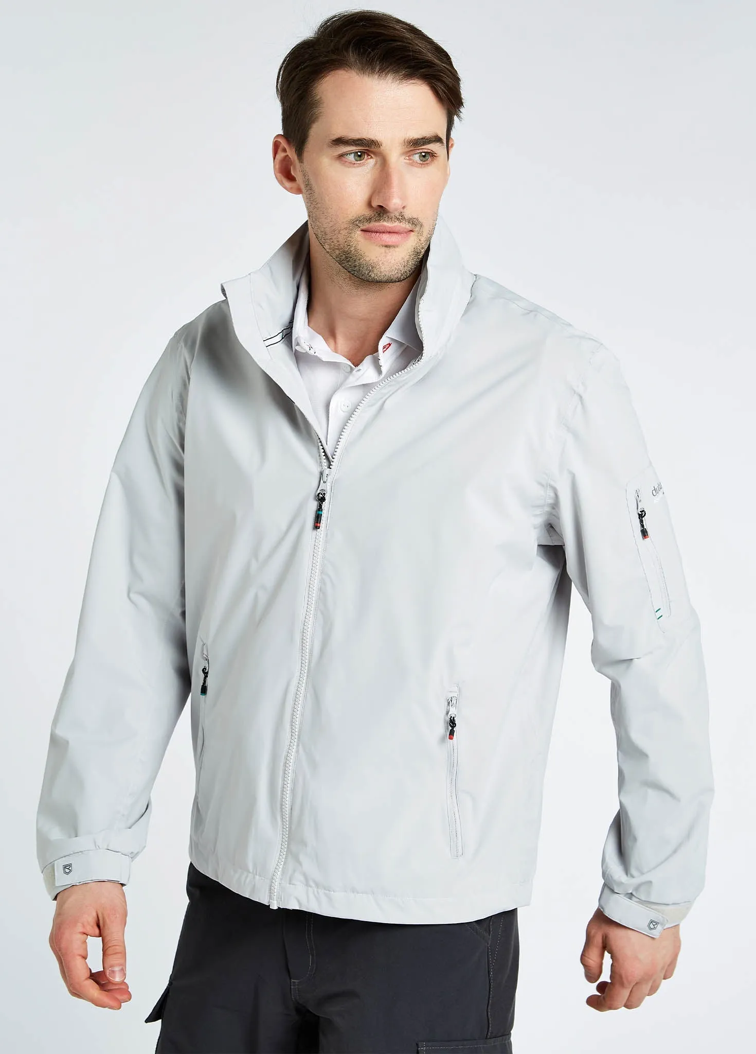 Fleece Inside Levanto Men's Crew Jacket - Platinum