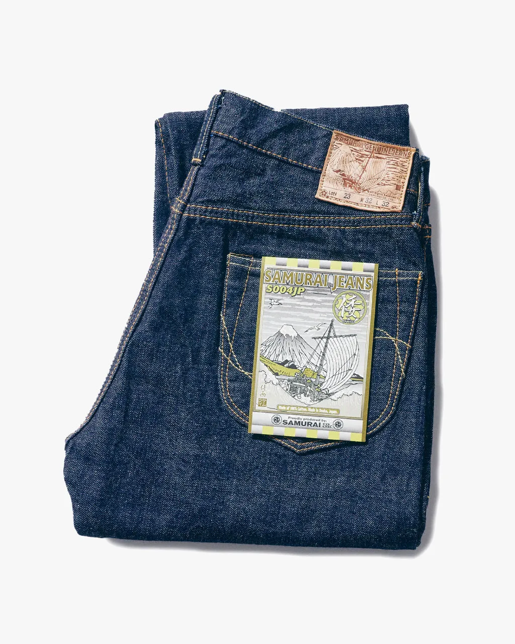 Nature Lover Party Look Samurai Jeans S004JP Slim Tapered 15oz Yamato Selvedge Jeans - Indigo