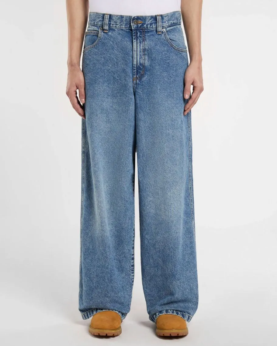 Fits Everyone Dickies Loose Wave Baggy Fit Mens Jeans - Rinsed Blue Fade