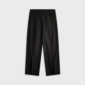Marni Compact Cotton Poplin Classic Trouser - Black Weather Ready Comfy Active