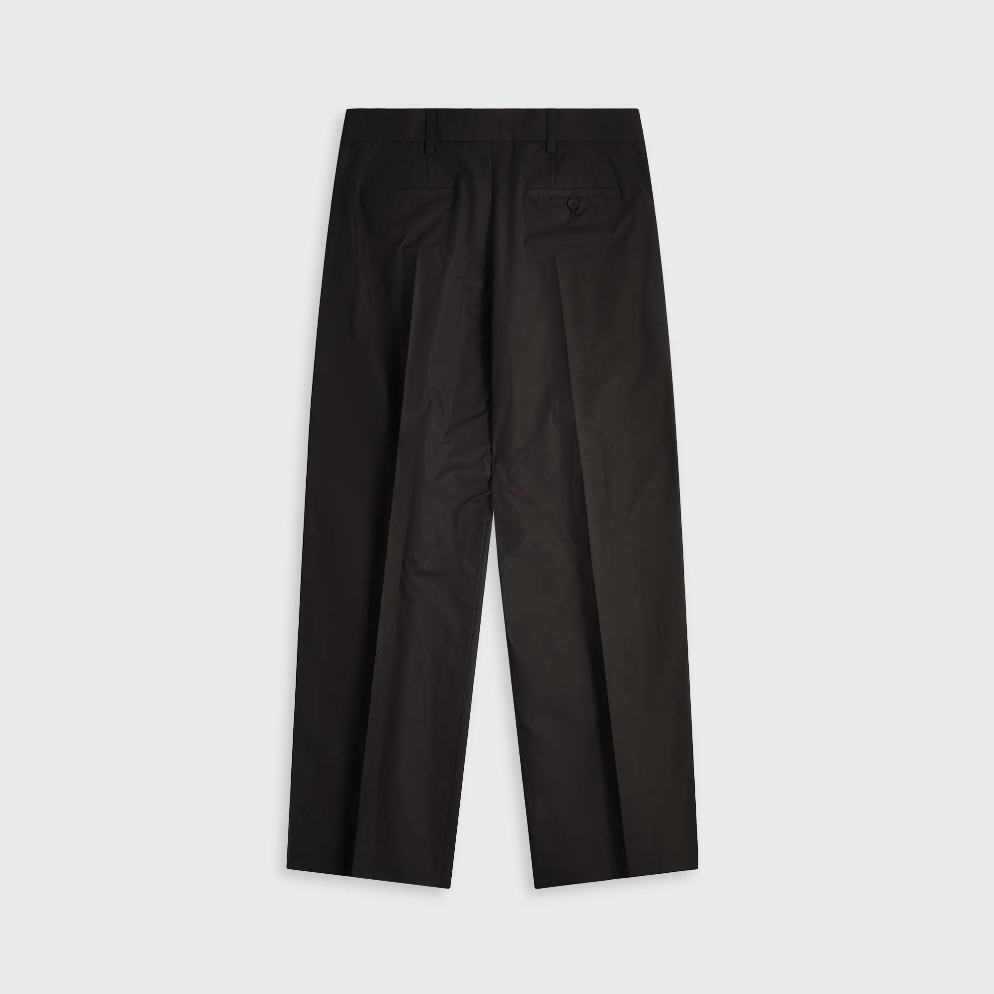 Marni Compact Cotton Poplin Classic Trouser - Black SecureCargoPockets