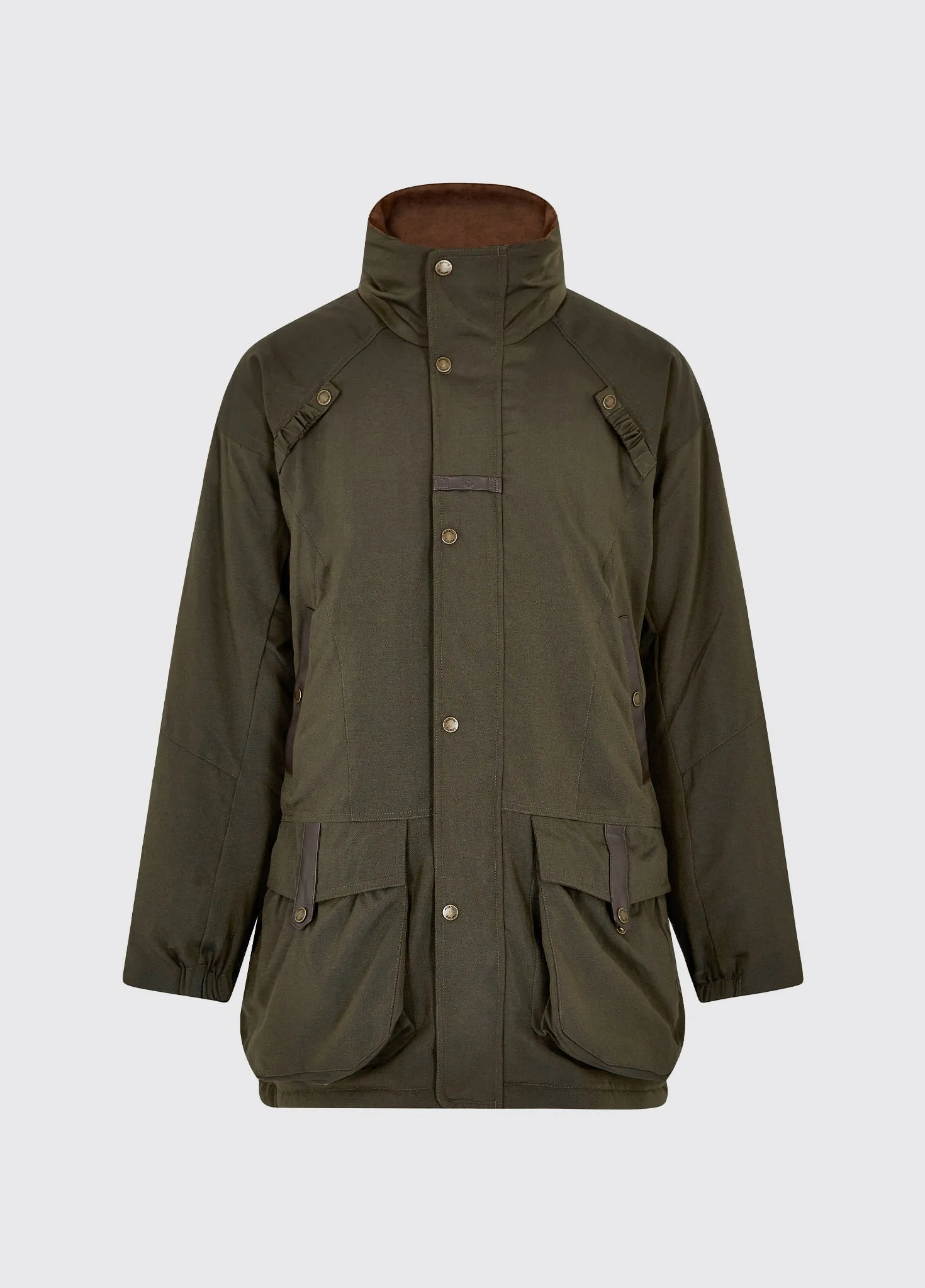 Longacre Men??s Waterproof Jacket - Olive Fit For Travel Short Length