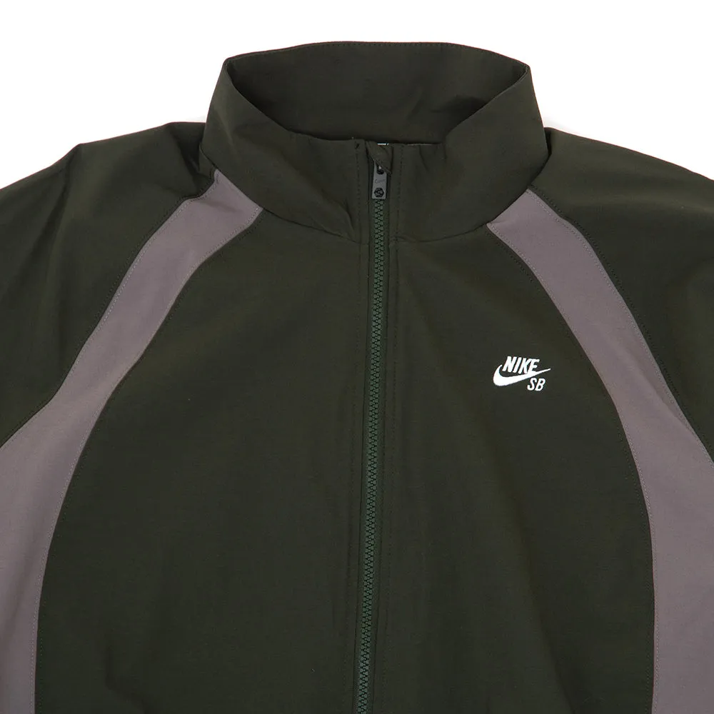 YKK Fasteners SeamlessBonding Full Zip Woven Skate Jacket (Sequoia / Cave Stone / White)