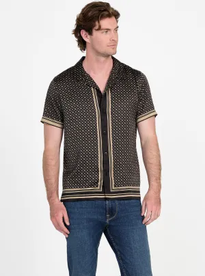 Eco Brown Logo Charm Peony Shirt Simple Comfort Stylish Comfort