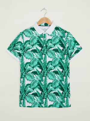 Oxenham Polo - All Over Print Sporty Look