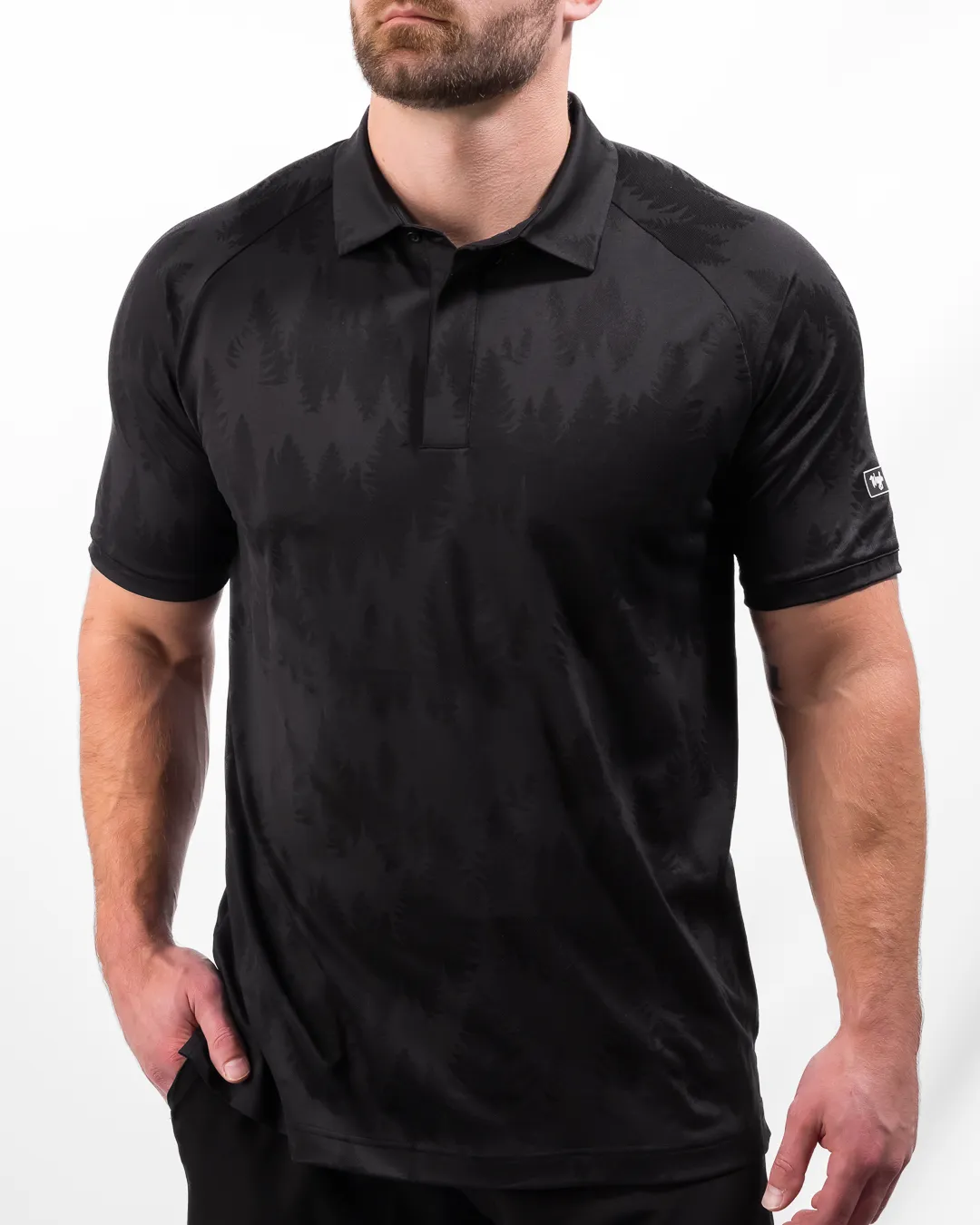 Bold Prints Northern Nights Men's WeaveLight Jacquard Polo