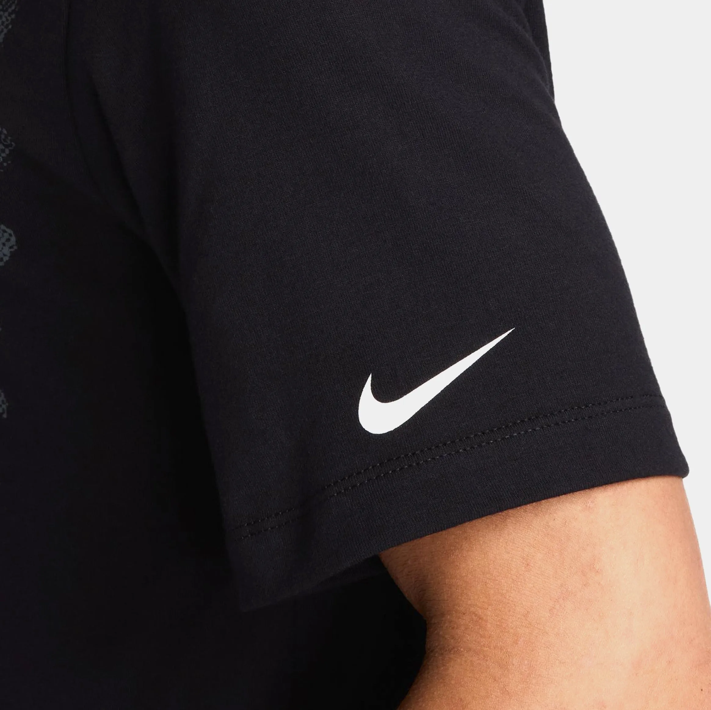 Easy Care Material Breathable Yarn Composition NSW Enshrined Crew Mens Short Sleeve Shirt (Black/Grey)