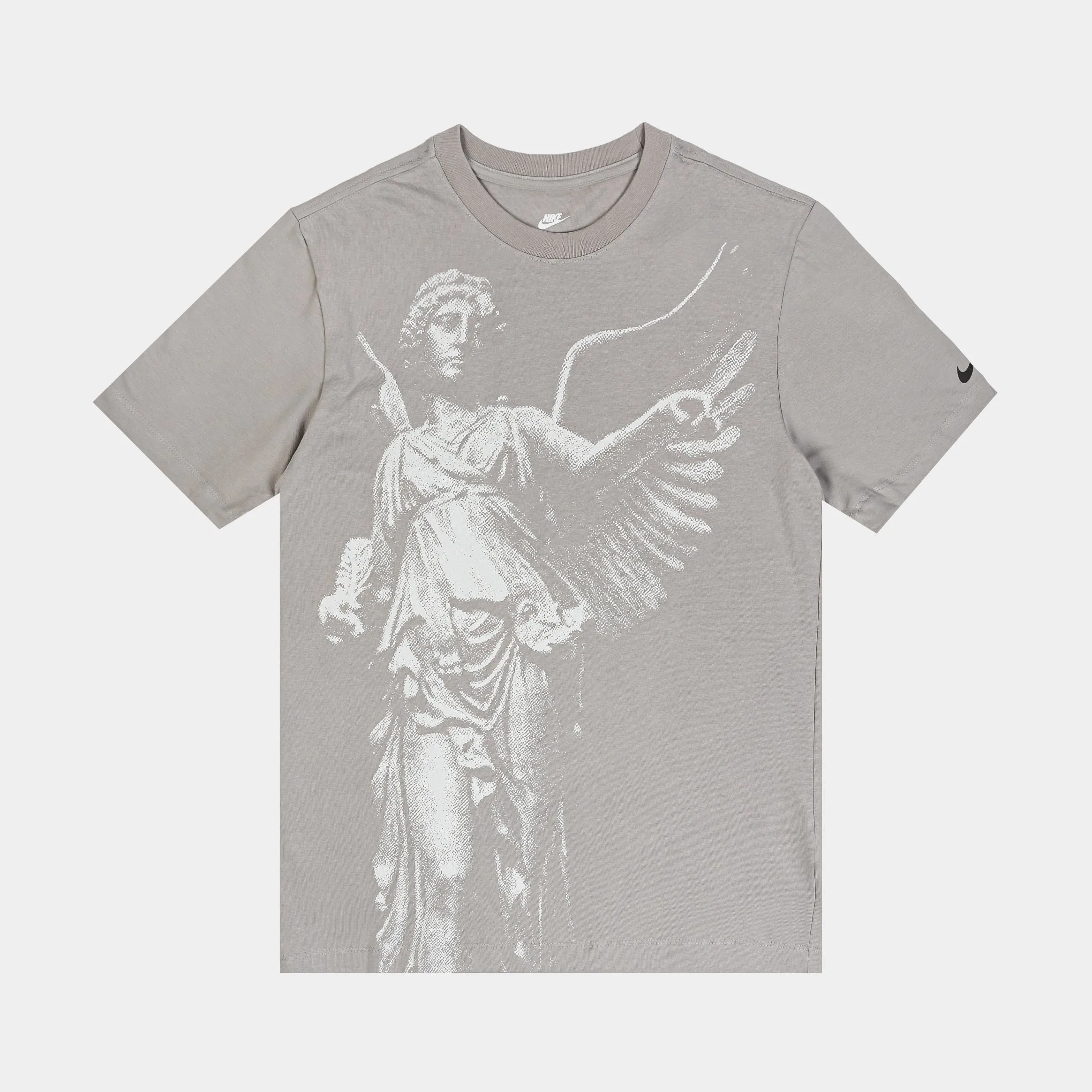 NSW Enshrined Crew Mens Short Sleeve Shirt (Grey/Beige) Breathable Look Comfy Essentials Wear