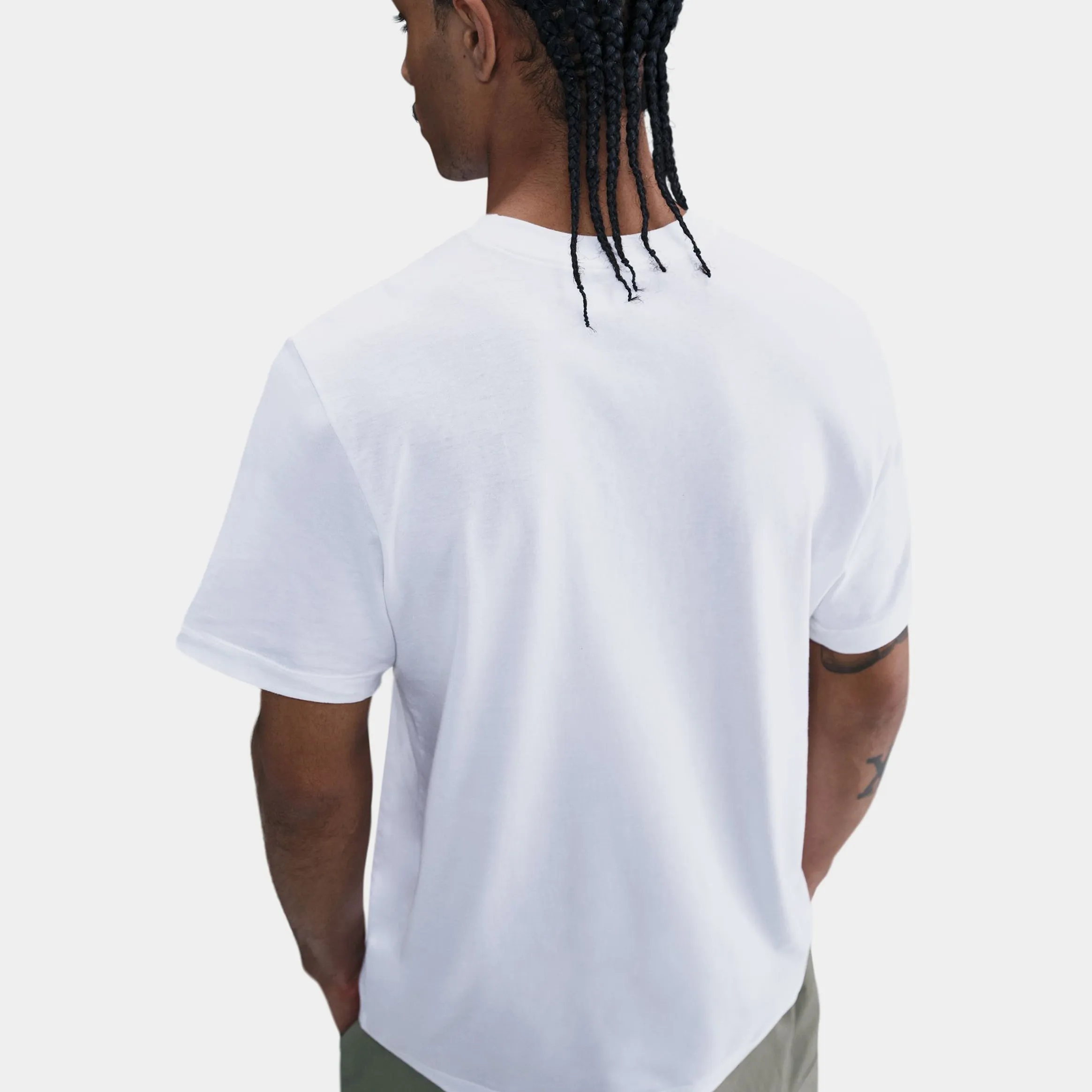 NSW Los Angeles Graphic Mens Short Sleeve Shirt (White/Black) Urban Fashion Minimalistic Wear