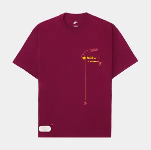 NoSideSeam Hypoallergenic fabric NSW Max 90 Floratone Tee Mens Tshirt (Purple)