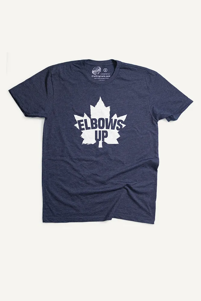 Elbows Up T-shirt (Mens) TexturedWeavePattern