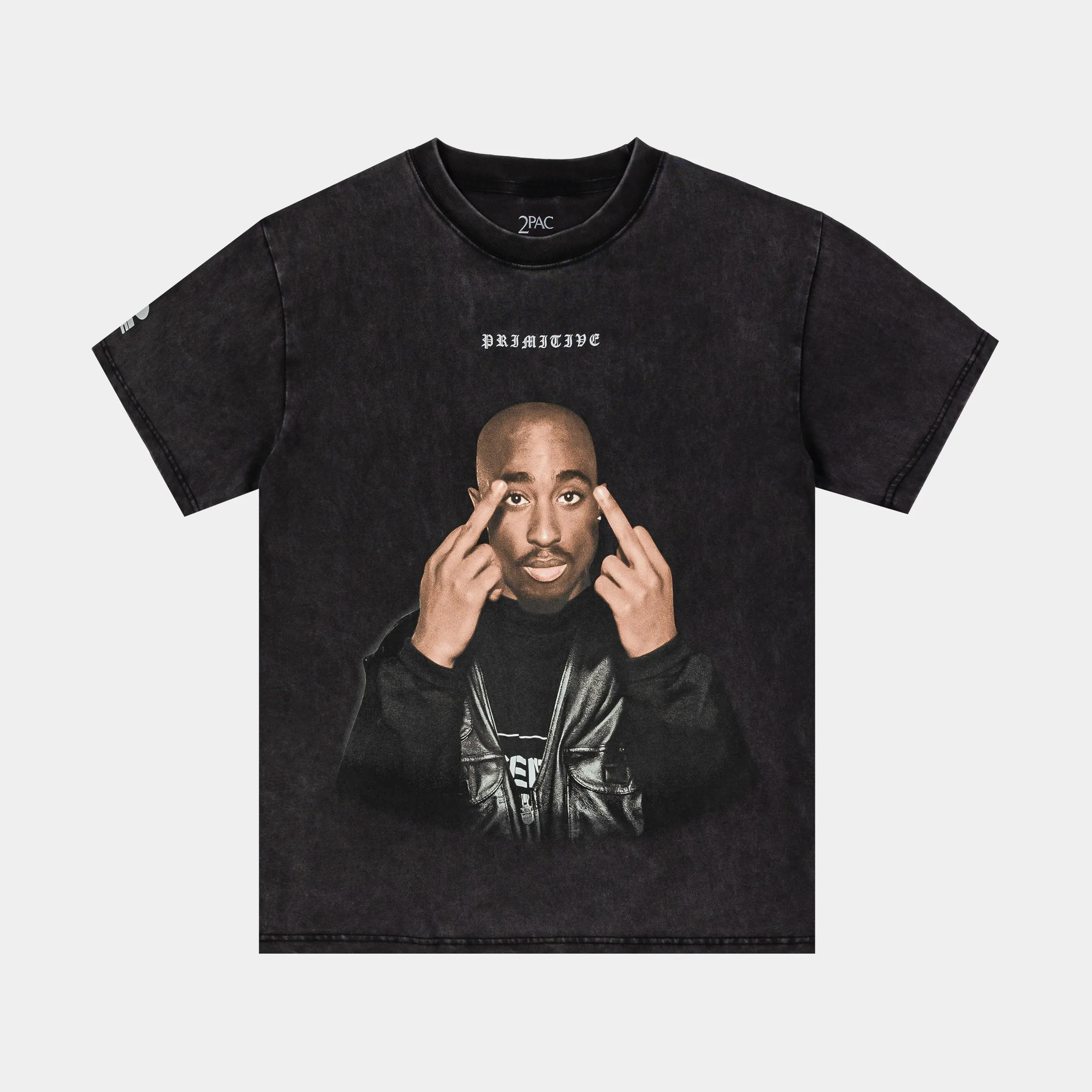 Tupac Icon Mens Short Sleeve Shirt (Brown/Black) Casual Vibe Wear Sustainable Production Process