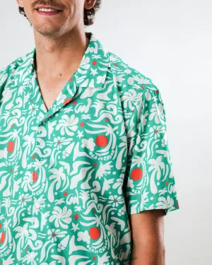 Ola de Calor Aloha Shirt Green Morning Comfort