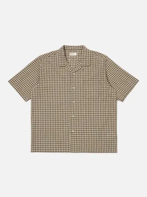 Olive Dobby Check Road Shirt Trendy Fit