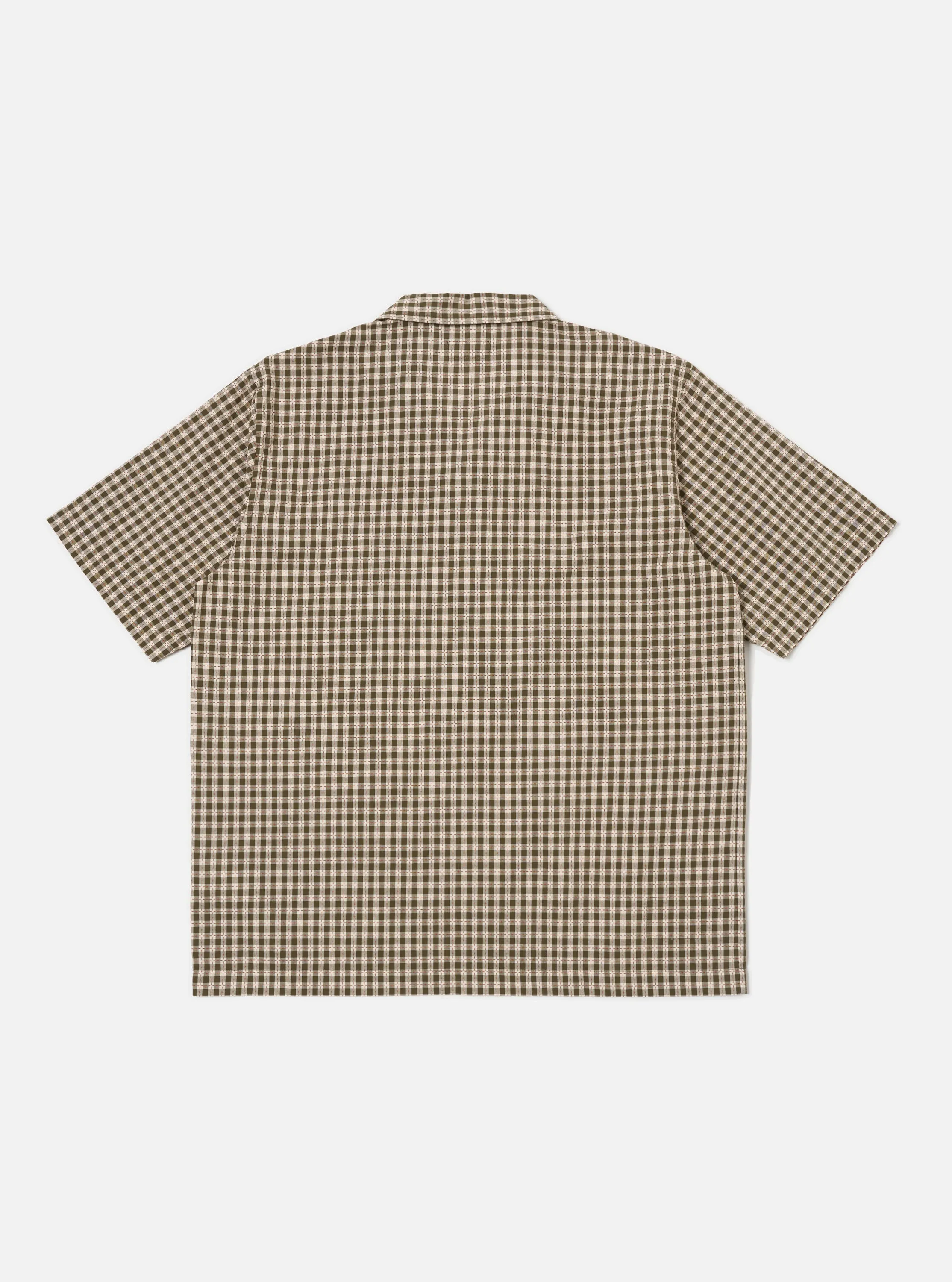 Olive Dobby Check Road Shirt Stylish Element Current Style