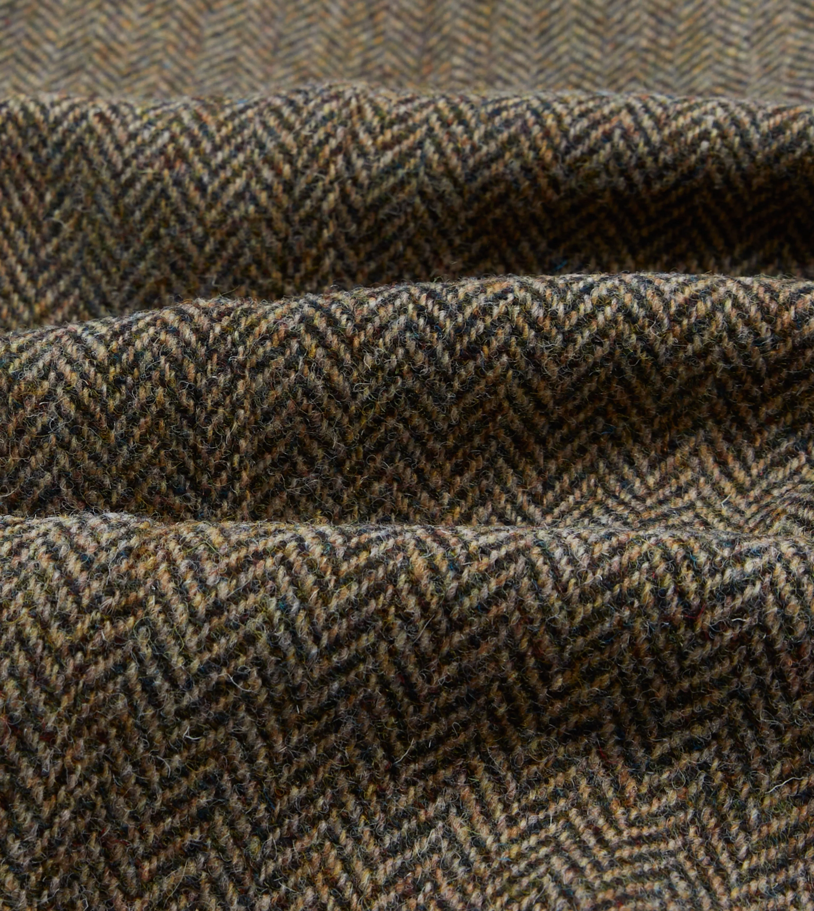 Stretchable Material Olive Herringbone Harris Tweed Games Blazer Mk. VII