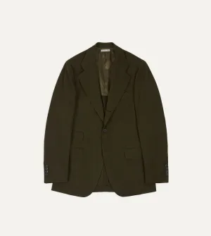 HybridLayerCompatibility Olive Wool-Cotton Tailored Jacket