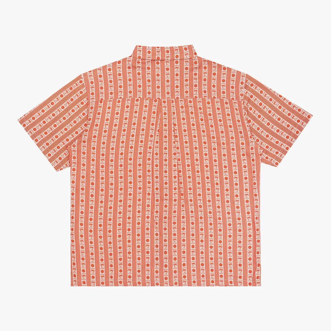 Bloom Shirt Terracotta Beach Ready Picnic Outfit