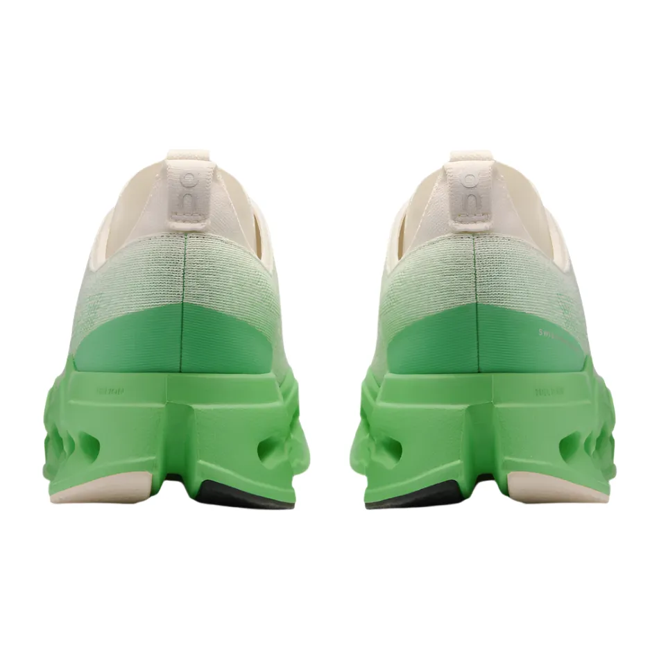 On Men's Cloudsurfer Max Running Shoes in Ivory/Honeydew AW25 mass - produced