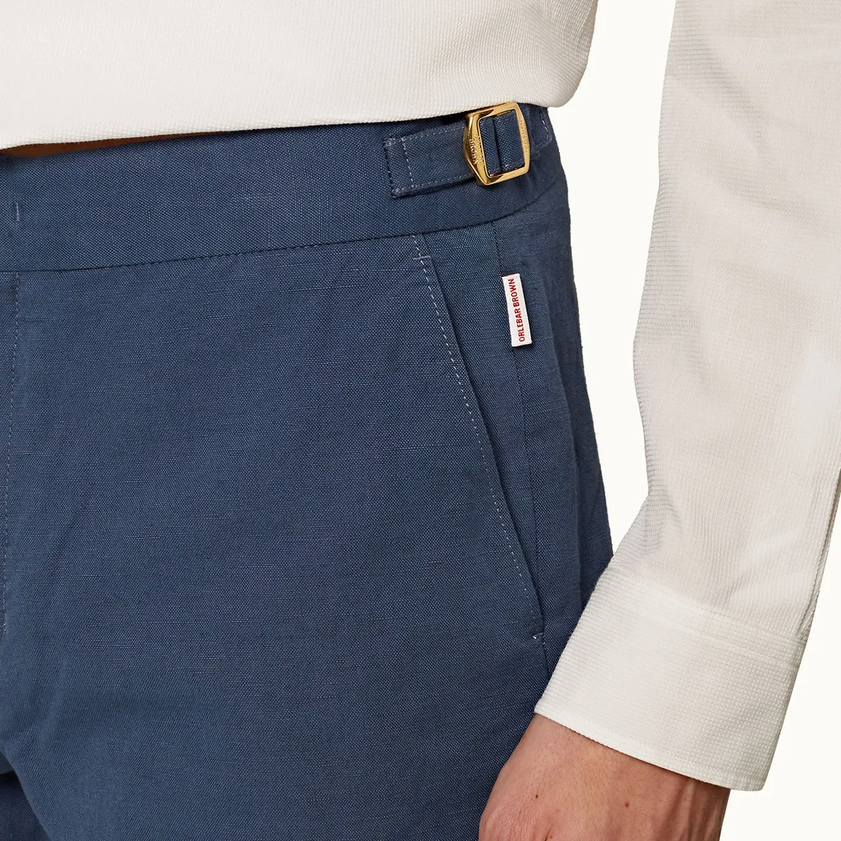 Orlebar Brown - Norwich GT Tailored Fit Shorts in Classic Blue All Day Movement Fit