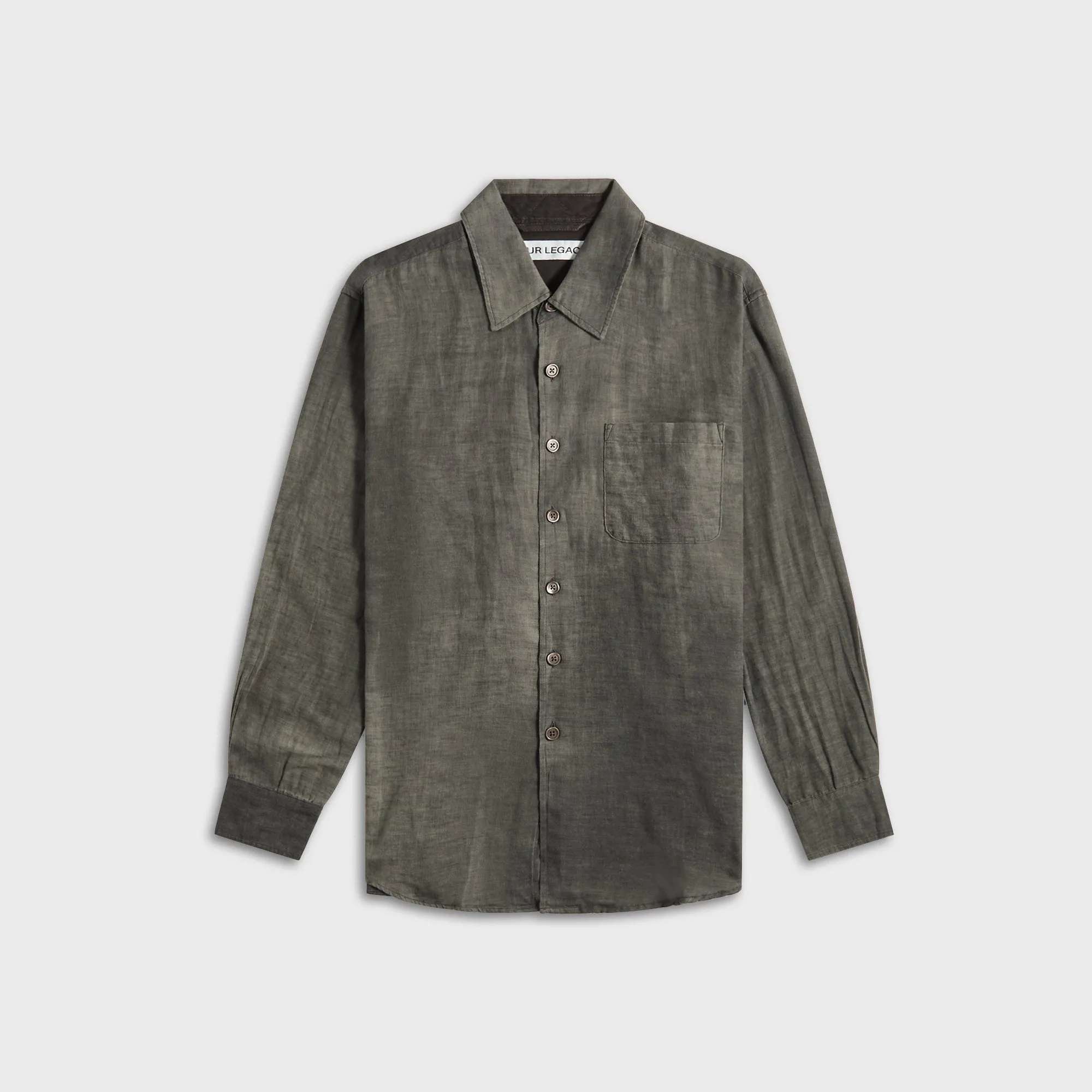 Our Legacy Above Shirt - Dark Cloud Sparse Heat Reflective Layer Universal Fit Framework