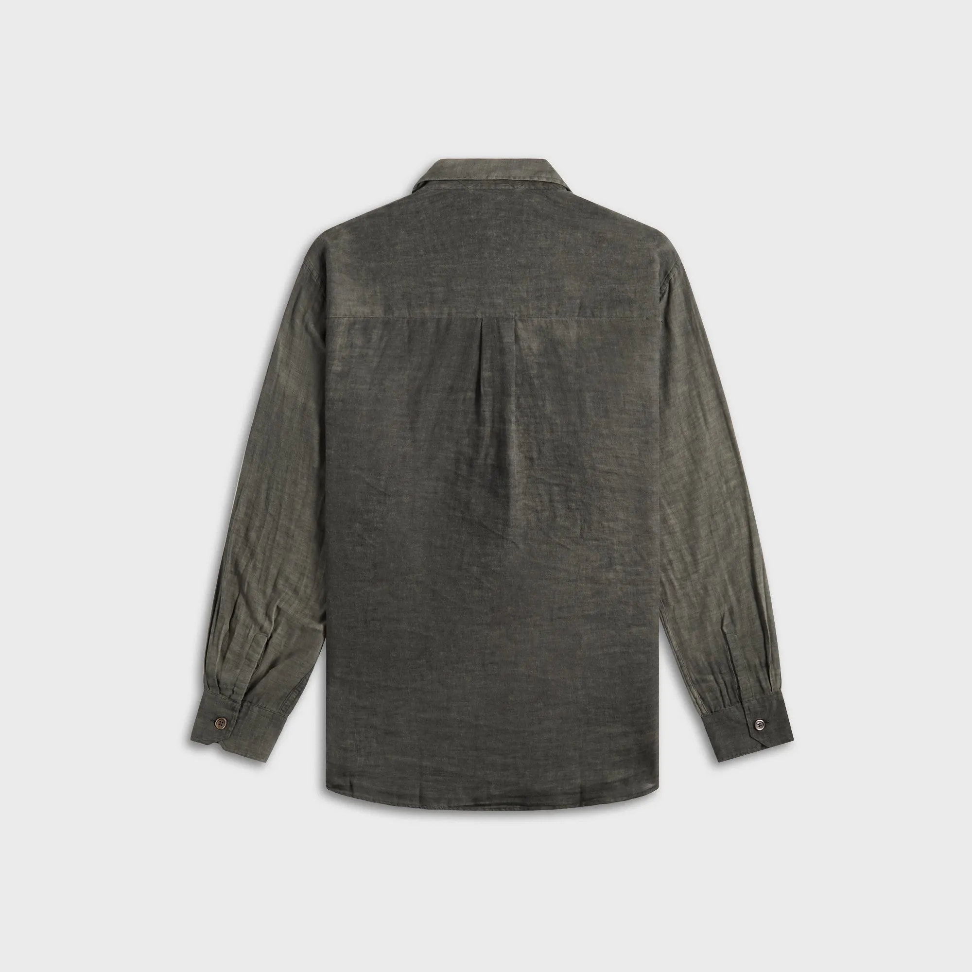 Our Legacy Above Shirt - Dark Cloud Sparse Camo Print Adjustable Hem Cords