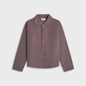 Our Legacy Funnel Shirt - Charcoal Bordeaux Moisture Wicking Inner