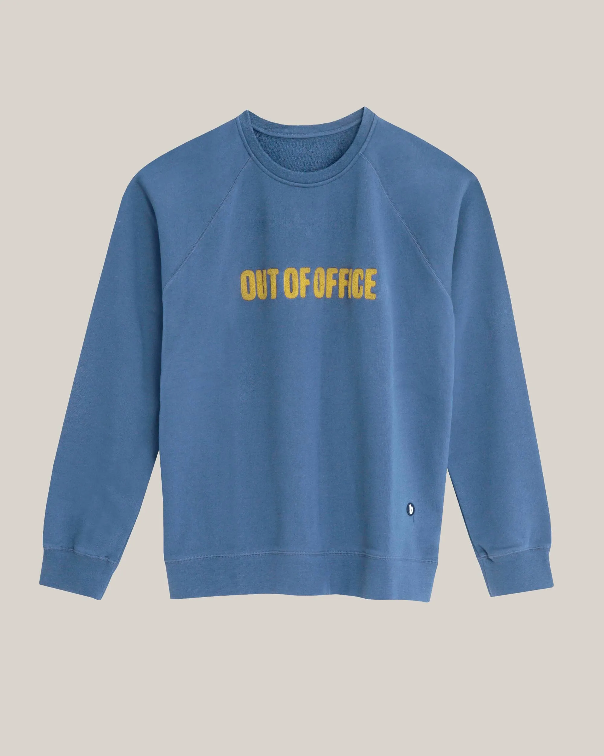 Out of Office Cotton Sweatshirt Blue product metallic glamour