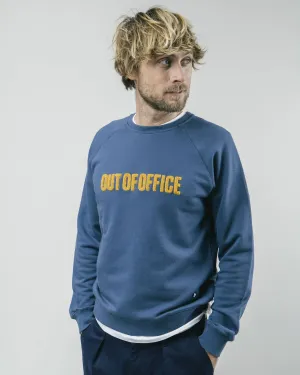 Out of Office Cotton Sweatshirt Blue Active Wear Look Stylish Wear