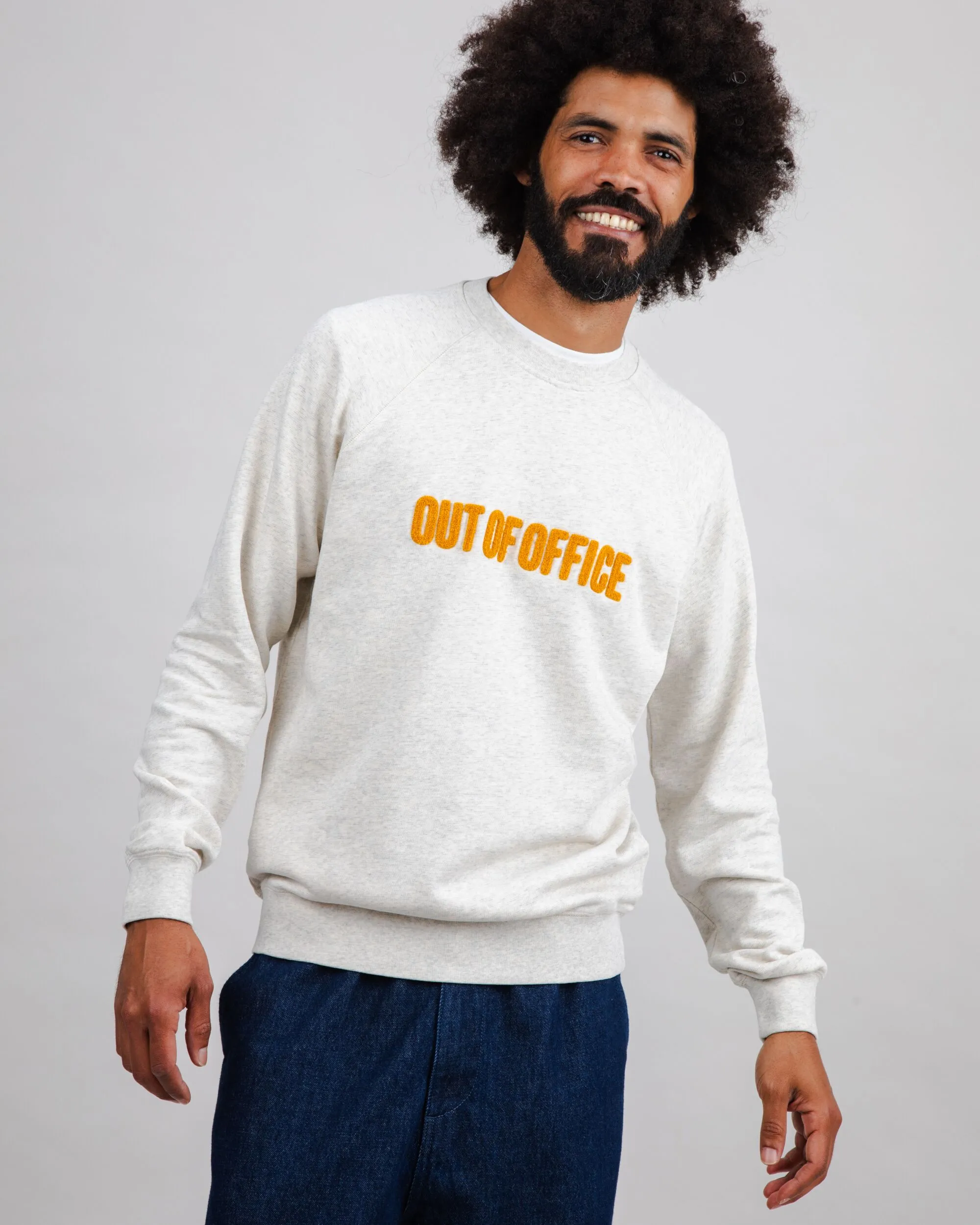 Out of Office Sweatshirt Cream Cozy Design product shipping
