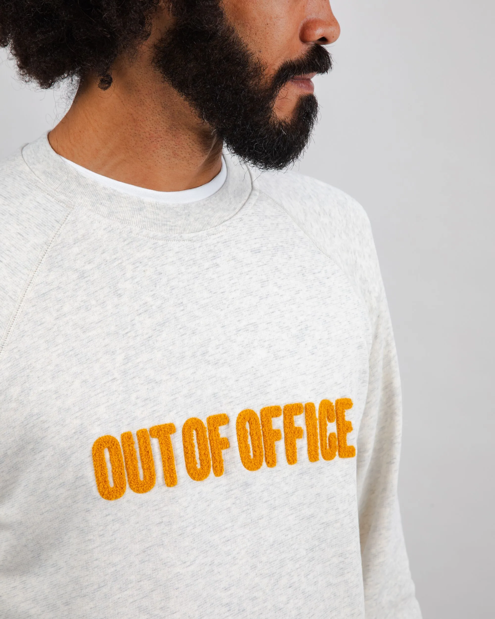 Out of Office Sweatshirt Cream product polka dot playfulness appropriate for weekdays