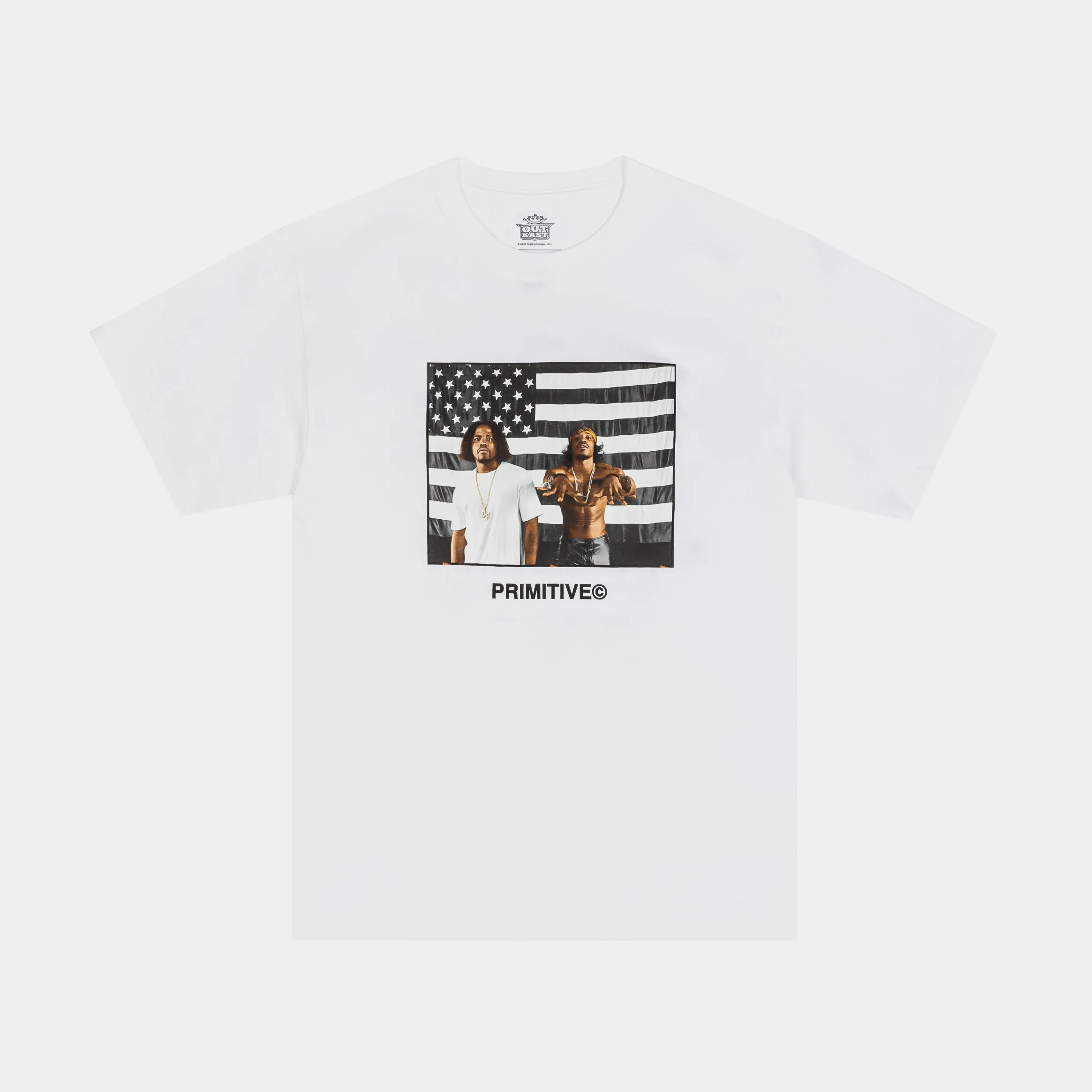 sale season Outkast Graphic Mens Short Sleeve Shirt (White/Black/White)