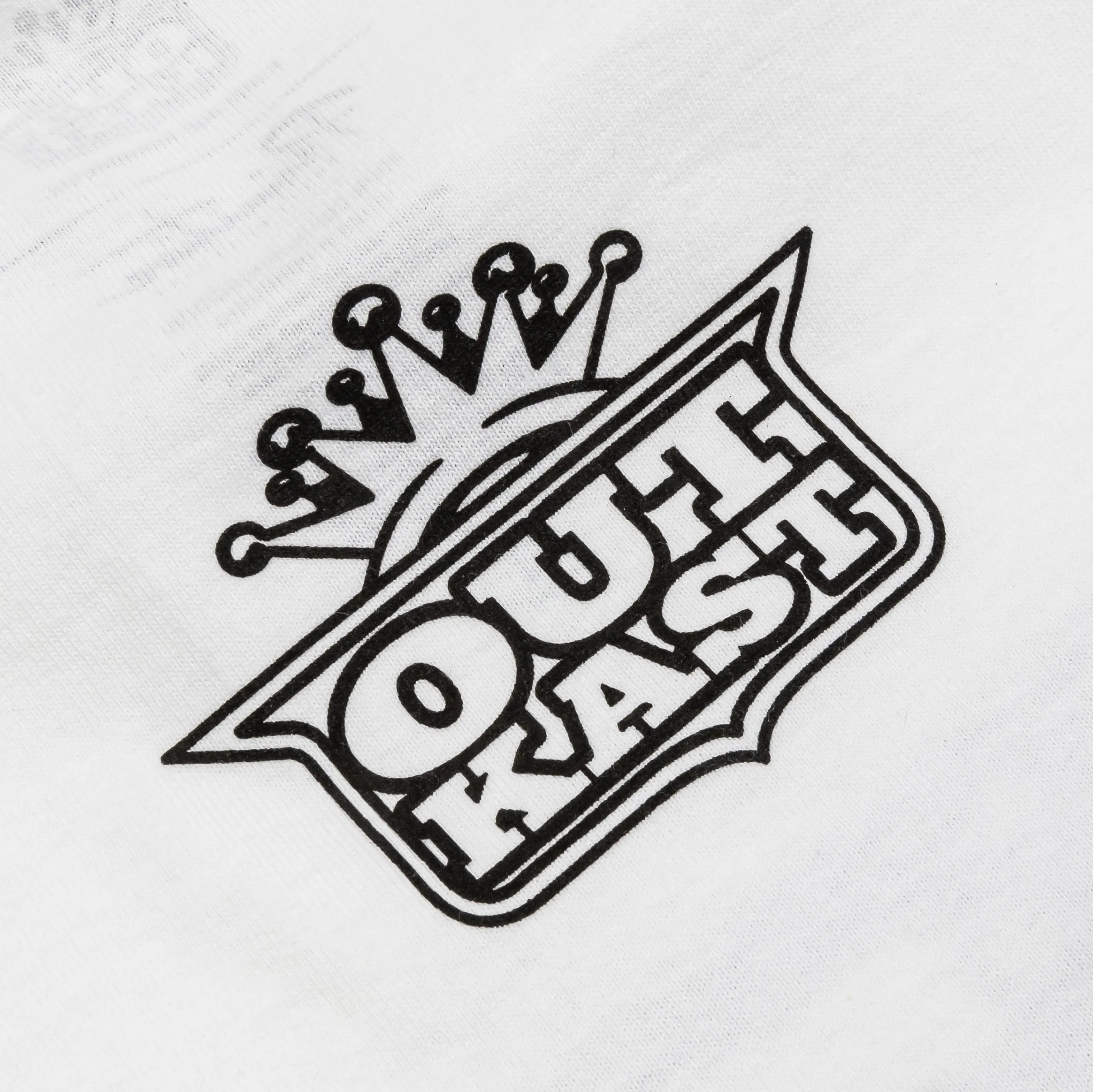 Outkast Graphic Mens Short Sleeve Shirt (White/Black/White) Seam Free Shoulders