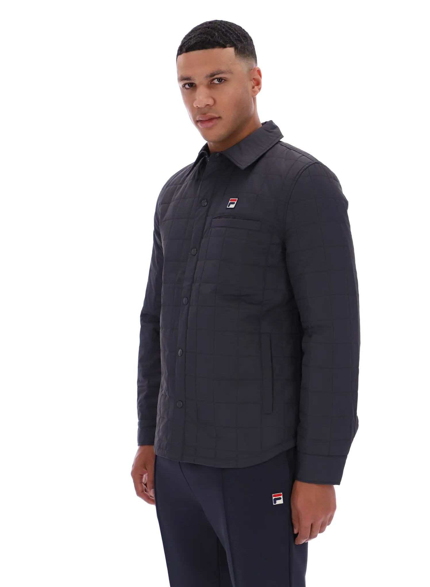 Modern Day Look Malcolm Lightly Padded Quilted Over Shirt