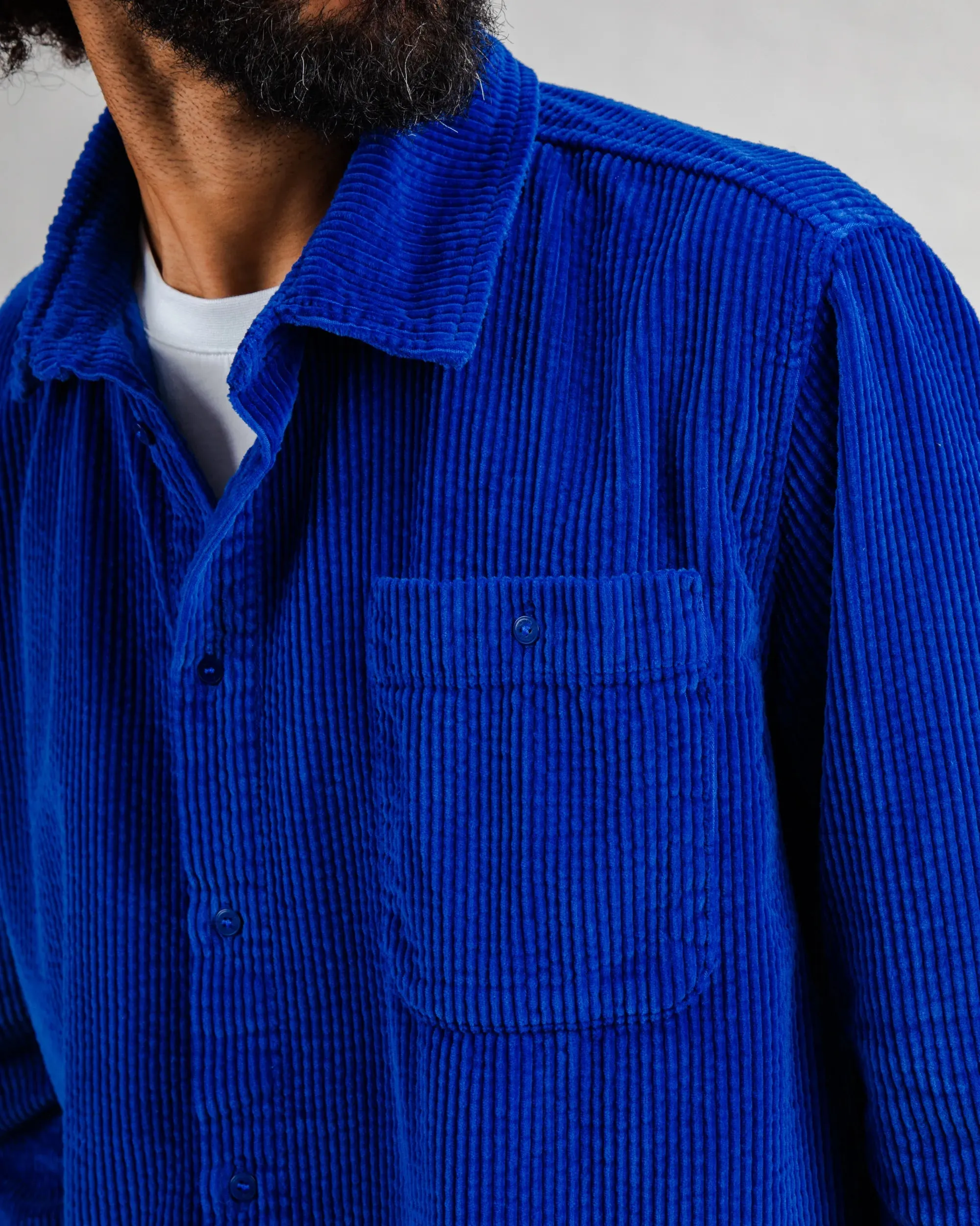 Corduroy Overshirt Klein Blue Active Layer