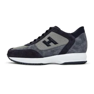 Anti Bacterial Hogan Interactive Dress Trainers (Blue / Grey)