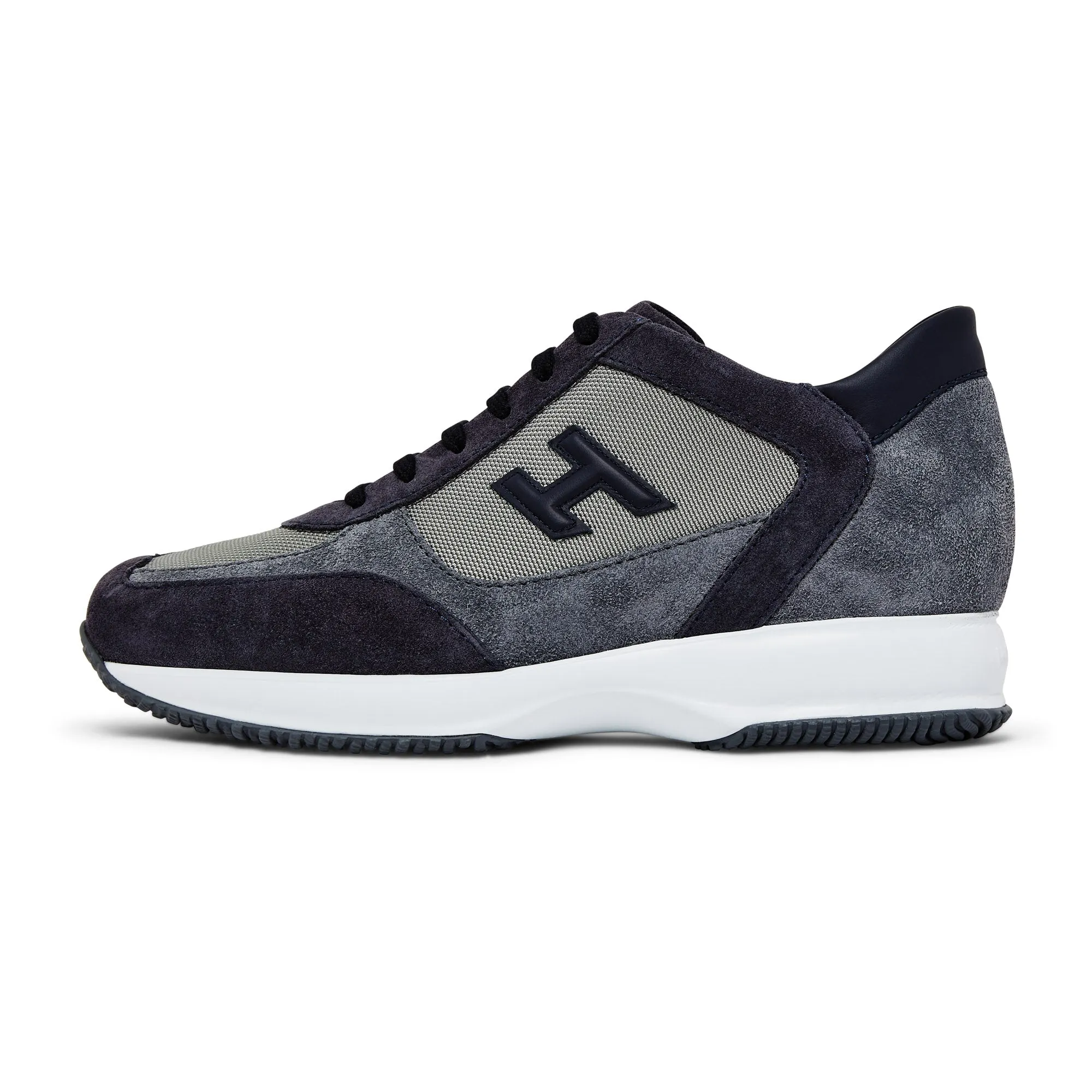 Anti Bacterial Hogan Interactive Dress Trainers (Blue / Grey)