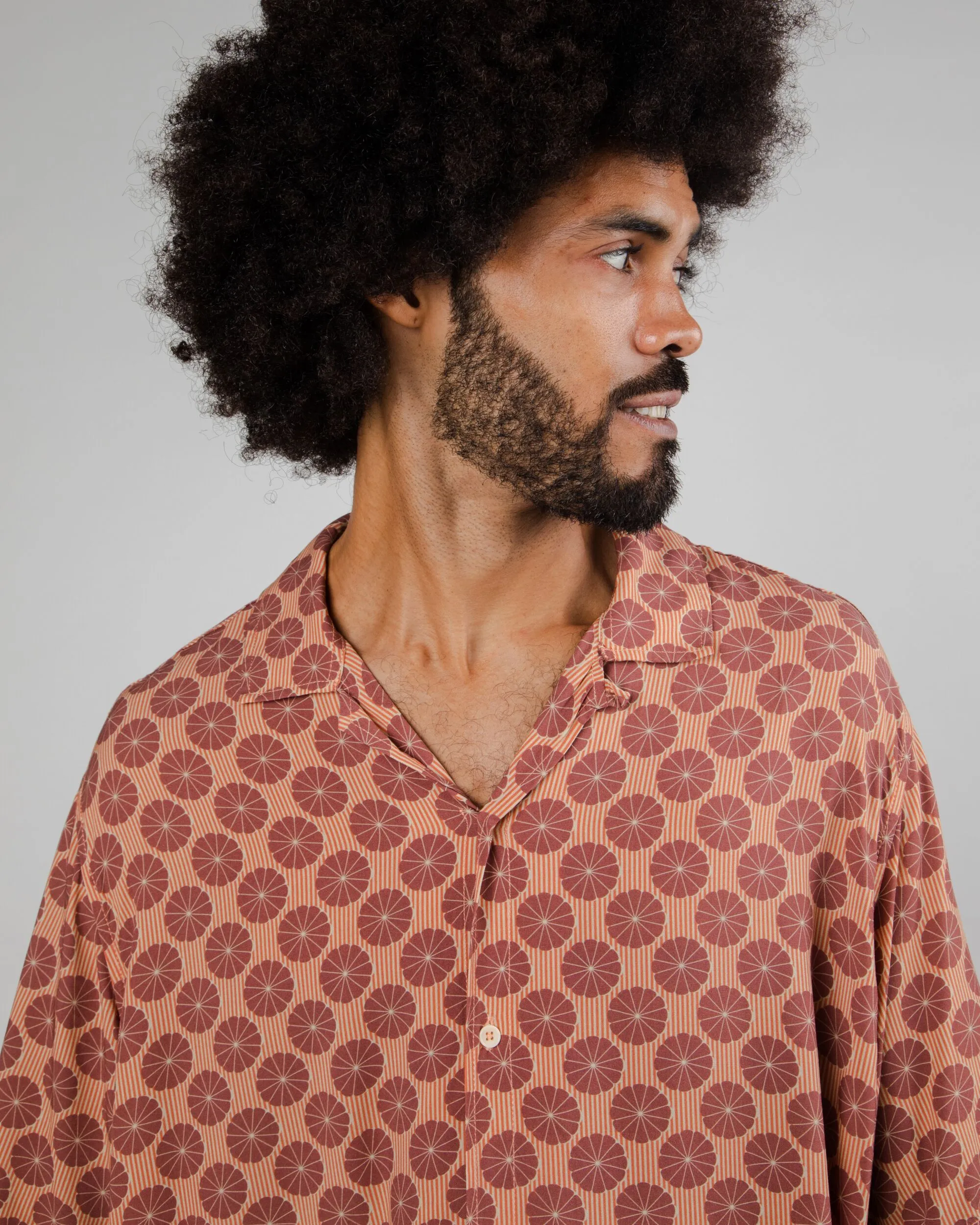 Parasol Aloha Orange fade resistant color checkered pattern